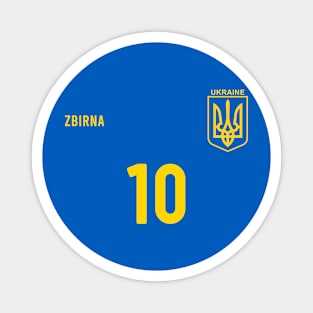Ukraine Retro Vintage Soccer Football Jersey for Ukrainian Supporters Magnet